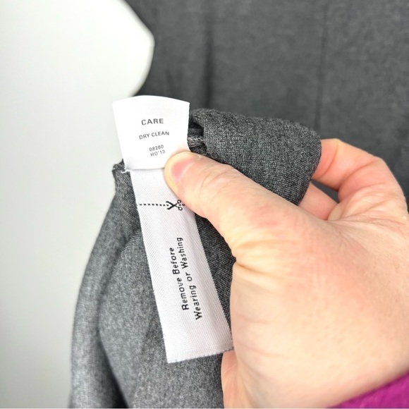 Madewell Ponte Screenplay Cap Sleeve Charcoal Gray Fit and Flare Dress Size XS - Picture 7 of 12